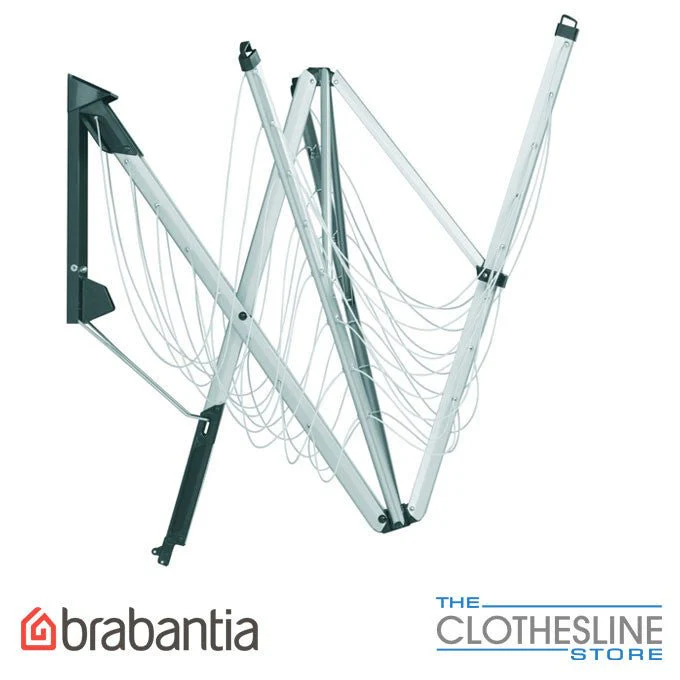 Brabantia WallFix 24m Wall-Mounted Clothesline with Stainless Steel Cover - Image 4