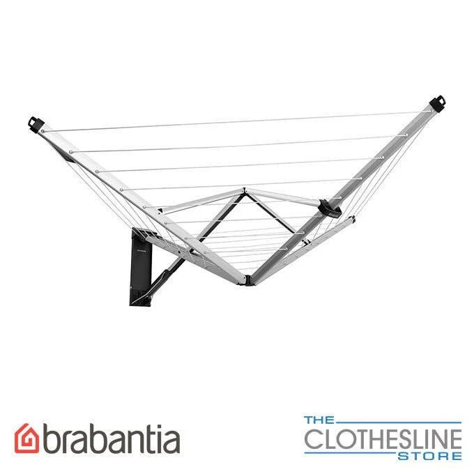 Brabantia WallFix 24m Wall-Mounted Clothesline with Stainless Steel Cover - Image 5