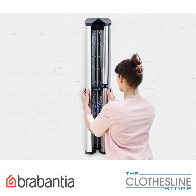 Brabantia WallFix 24m Wall-Mounted Clothesline with Stainless Steel Cover - Image 7