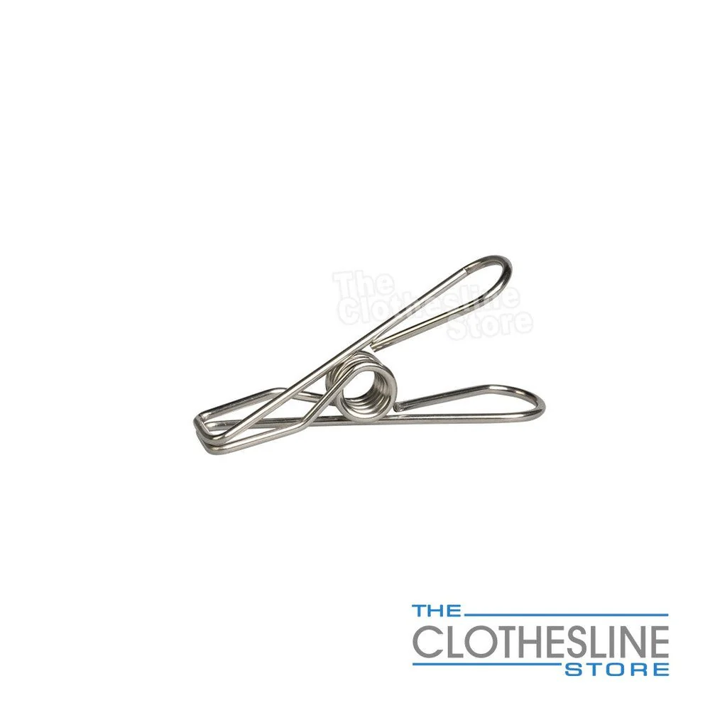 40 Large 316 Stainless Steel Clothes Pegs - Image 5
