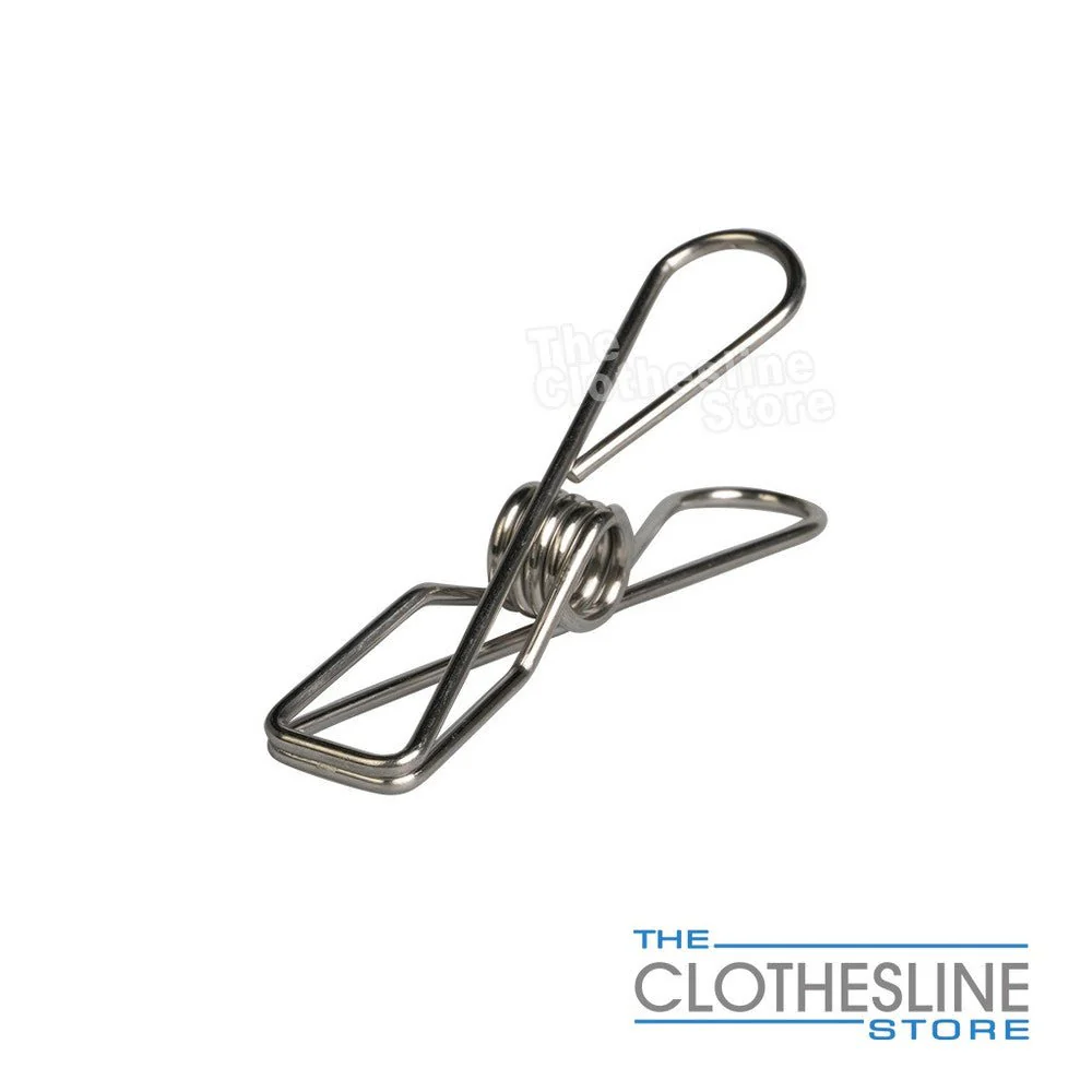 Twin Pack Enviro Clothes Pegs Stainless Steel 40 Regular & 10 Large - Image 5