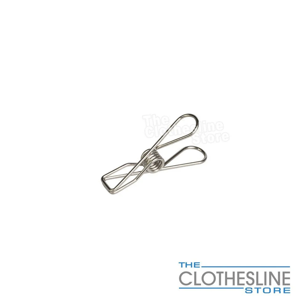 40 Regular Stainless Steel Clothes Pegs - Image 5