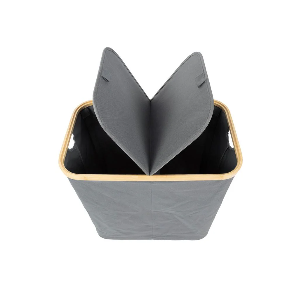 Foldable Bamboo Laundry Hamper - Image 3