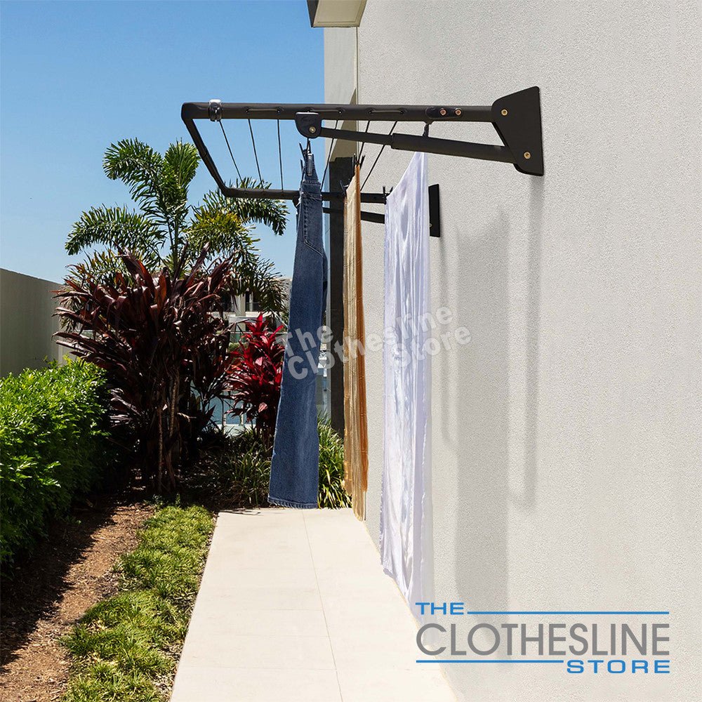 Hills Compact Fold Down Clothesline | 2.4m Wide | 19m Drying Space - Image 6