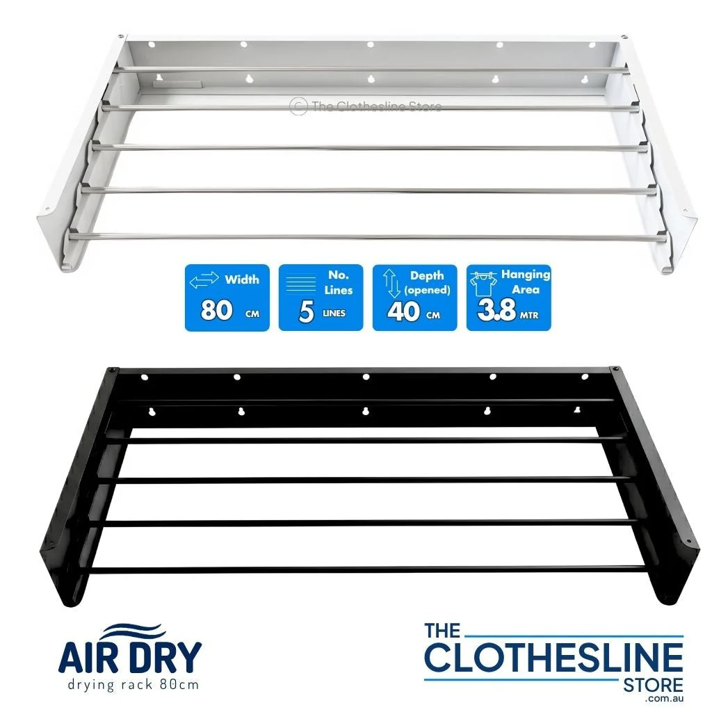 Air Dry Wall‑Mount Clothes Airer | Fold‑Down Drying Rack - Image 3